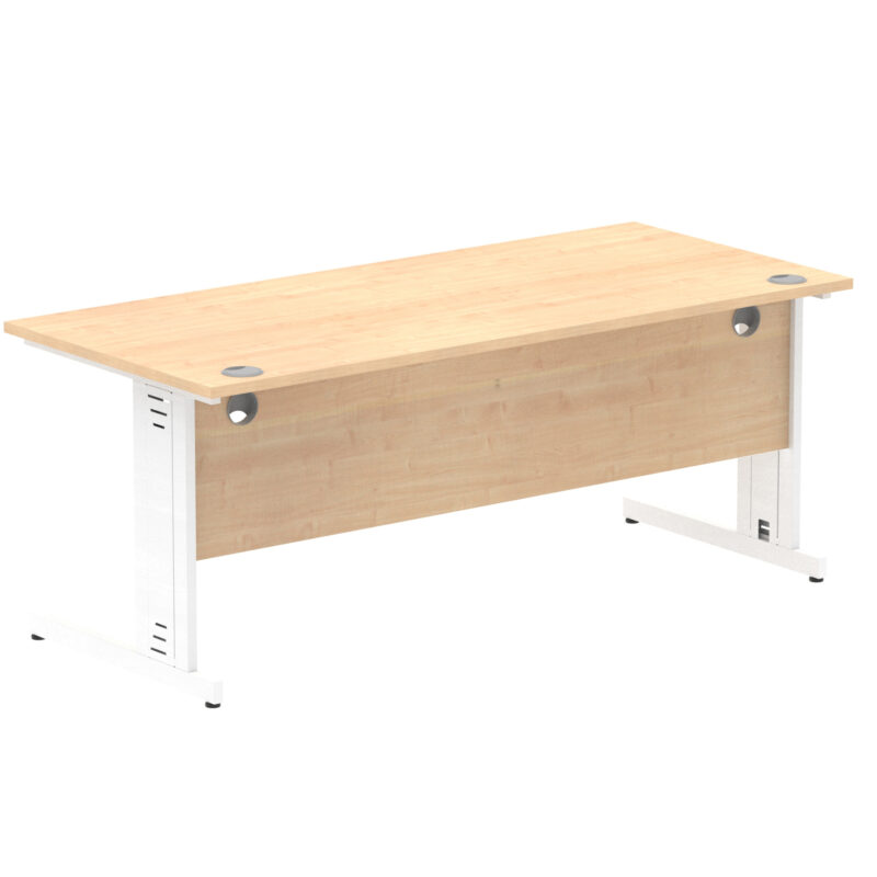 Impulse 1800mm Straight Desk Cable Managed Leg - Image 47