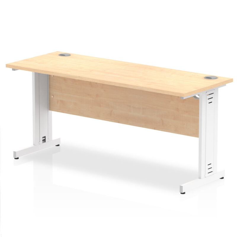 Impulse 1600mm Slimline Desk Cable Managed Leg - Image 6