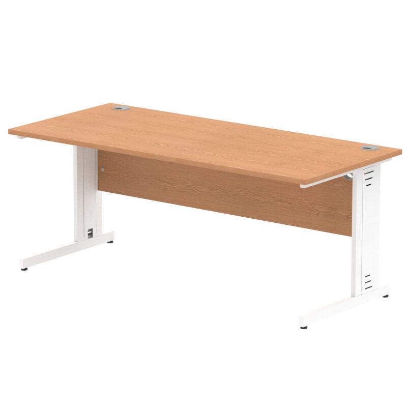 Impulse 1800mm Straight Desk Cable Managed Leg - Image 57