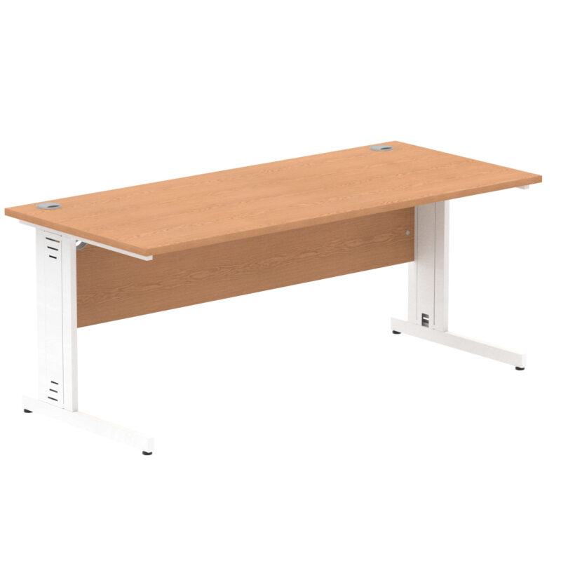 Impulse 1800mm Straight Desk Cable Managed Leg - Image 59