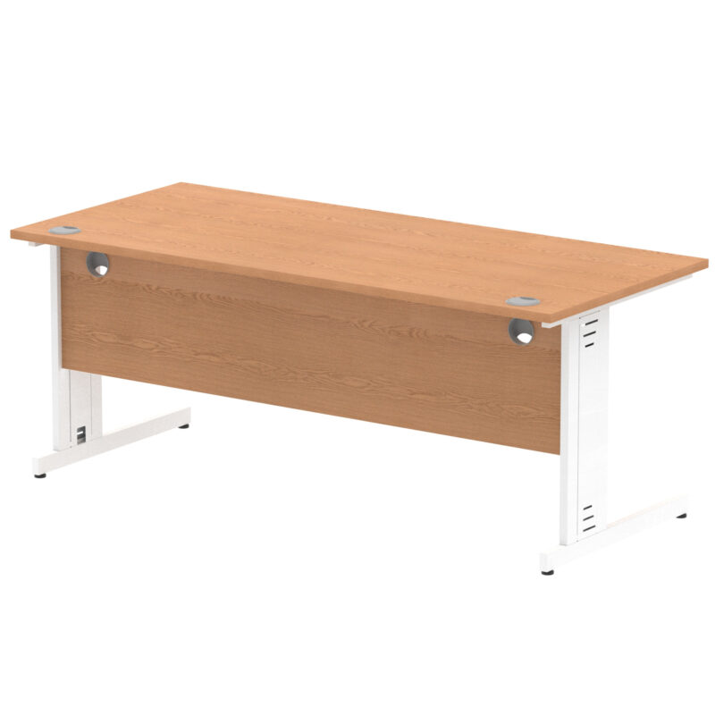 Impulse 1800mm Straight Desk Cable Managed Leg - Image 61
