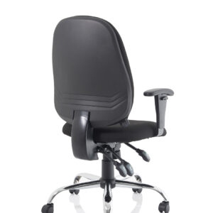 Lisbon Medium Back Task Operator Office Chair with Height Adjustable Arms - Image 7