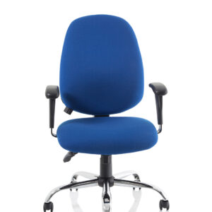 Lisbon Medium Back Task Operator Office Chair with Height Adjustable Arms - Image 10