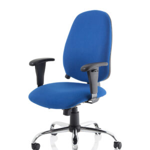 Lisbon Medium Back Task Operator Office Chair with Height Adjustable Arms - Image 11