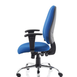 Lisbon Medium Back Task Operator Office Chair with Height Adjustable Arms - Image 12