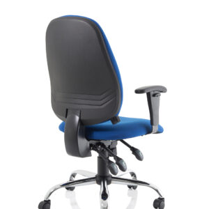 Lisbon Medium Back Task Operator Office Chair with Height Adjustable Arms - Image 15