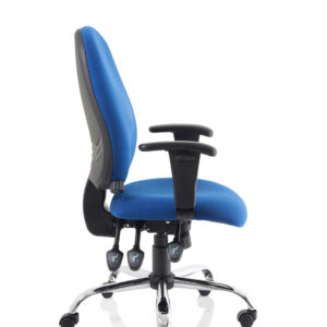 Lisbon Medium Back Task Operator Office Chair with Height Adjustable Arms - Image 16