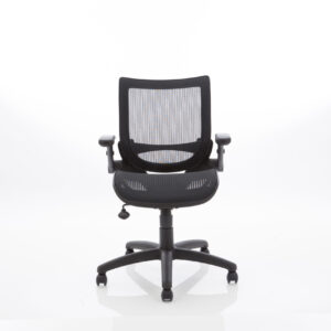 Fuller Medium Mesh Back Task Operator Office Chair with Folding Arms - Image 2