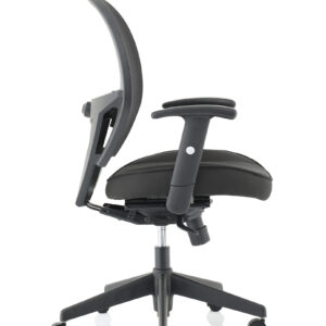 Denver High Mesh Back Black Task Operator Office Chair with Arms - Image 8
