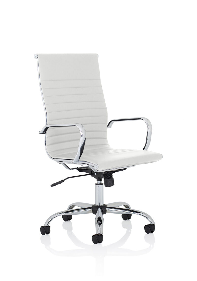 Nola Black Leather Executive Office Chair with Arms - Image 13
