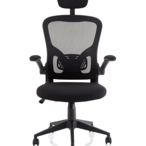 Ace Executive Mesh Chair With Folding Arms - Image 2