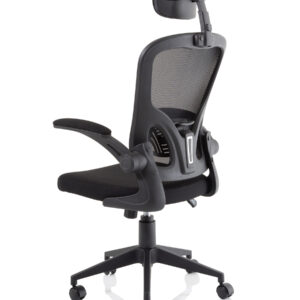 Ace Executive Mesh Chair With Folding Arms - Image 5