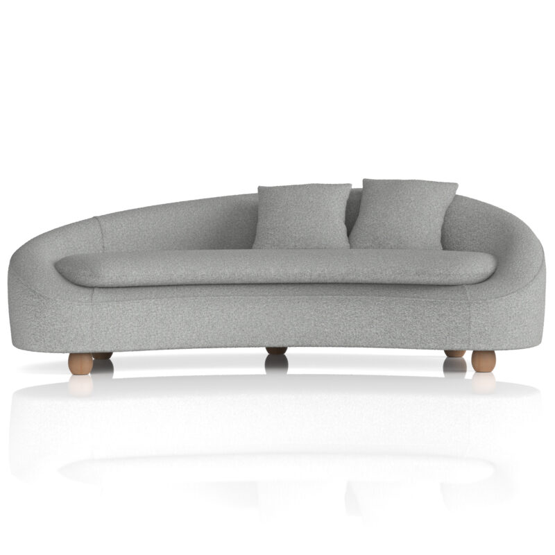Mimi 3 Seater Curved Sofa - Image 2