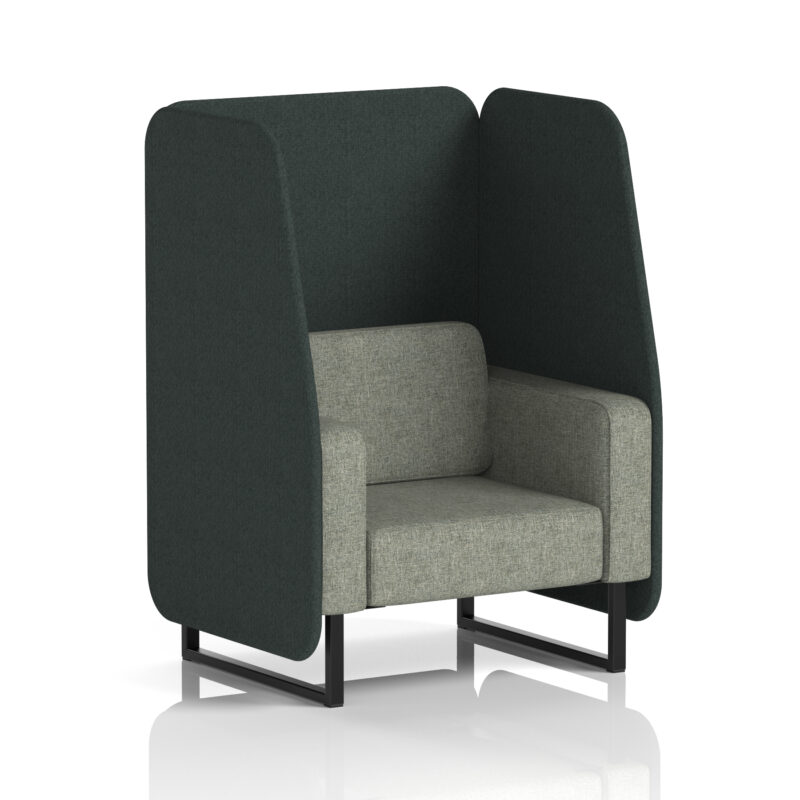 Brixworth Open Booth With Black Legs in Two Tone - Image 4