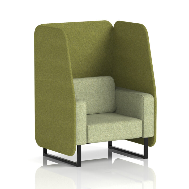 Brixworth Open Booth With Black Legs in Two Tone - Image 10