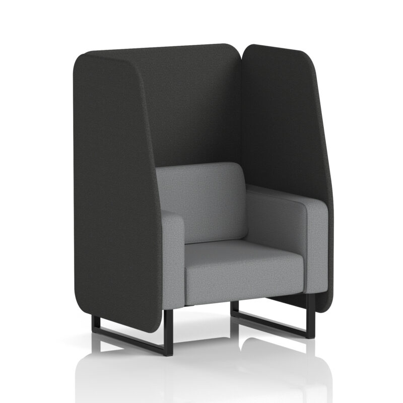 Brixworth Open Booth With Black Legs in Two Tone - Image 61