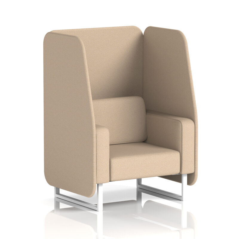 Brixworth Open Booth With White Legs in Single Tone - Image 55