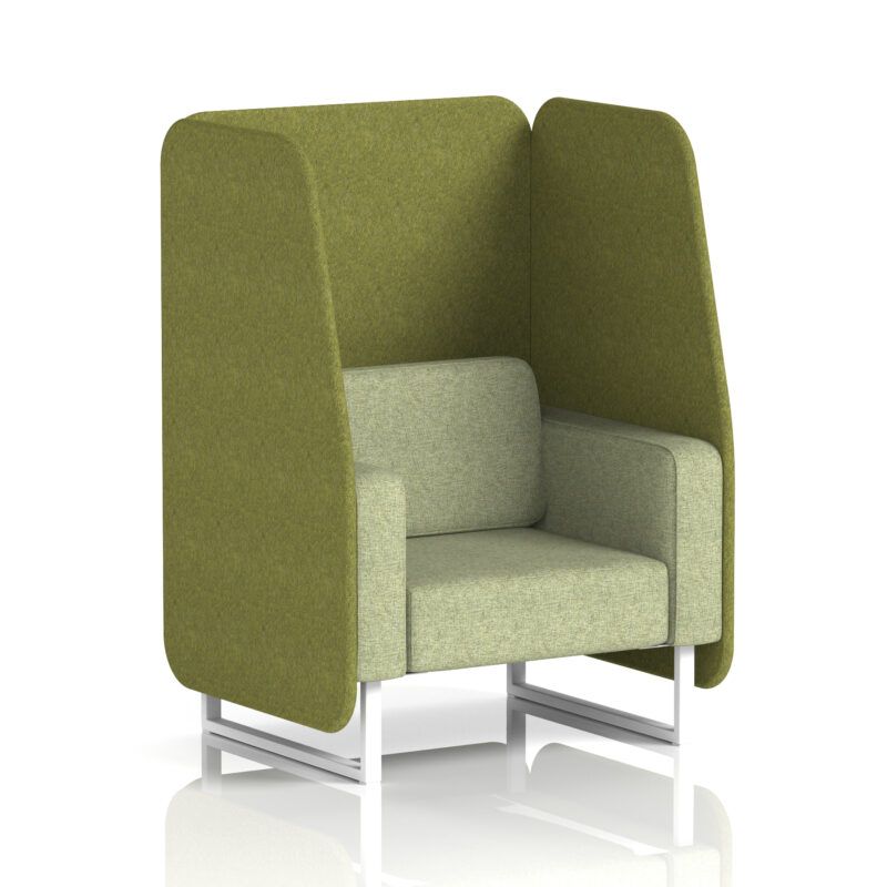 Brixworth Open Booth With White Legs in Two Tone - Image 10