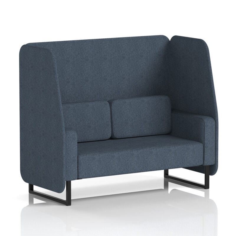 Brixworth Open Booth With Black Legs in Single Tone - Image 8