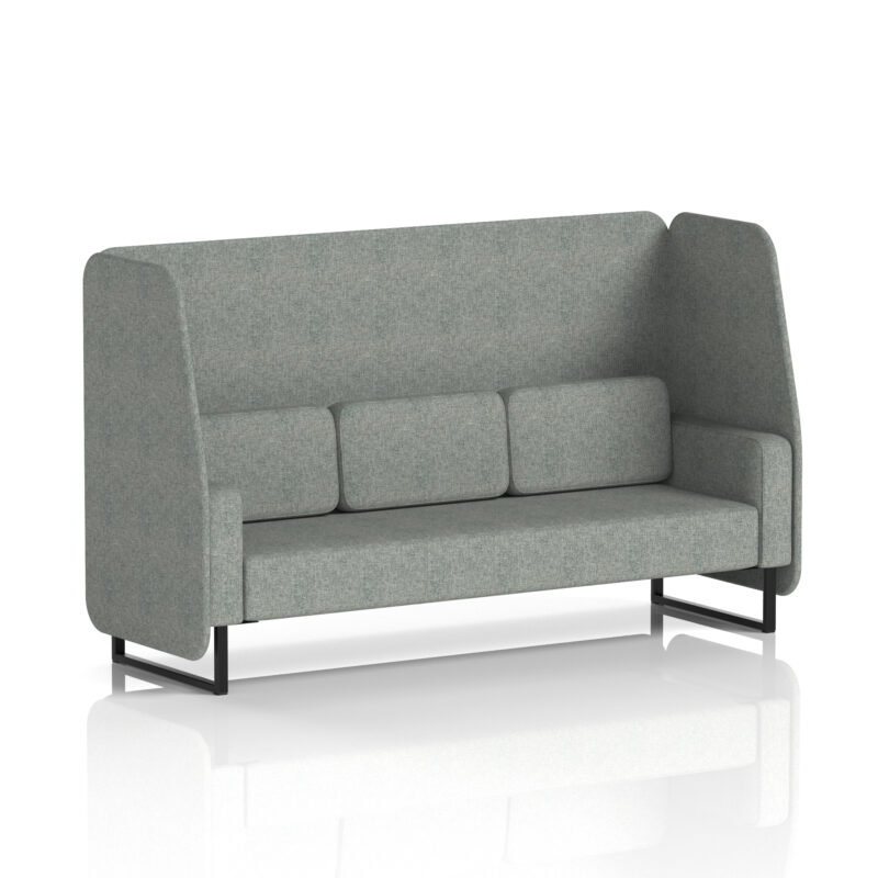 Brixworth Open Booth With Black Legs in Single Tone - Image 15