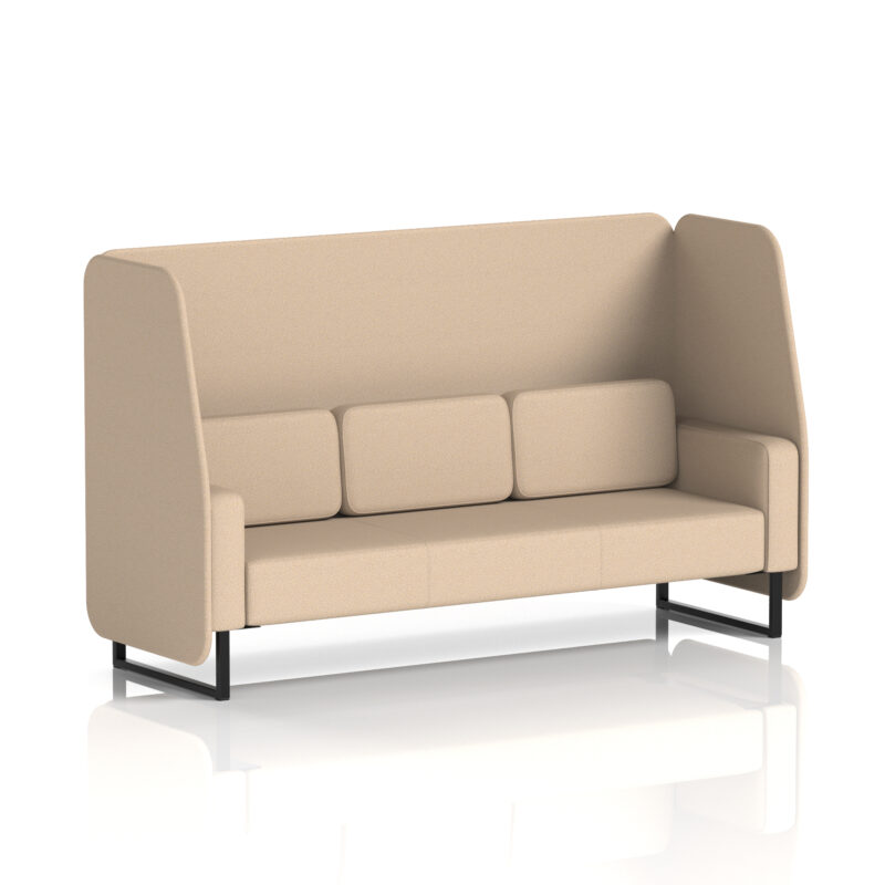 Brixworth Open Booth With Black Legs in Single Tone - Image 57