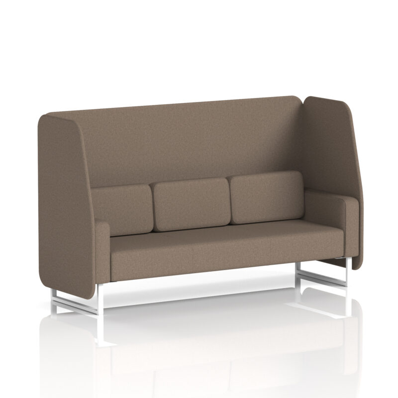 Brixworth Open Booth With White Legs in Single Tone - Image 36