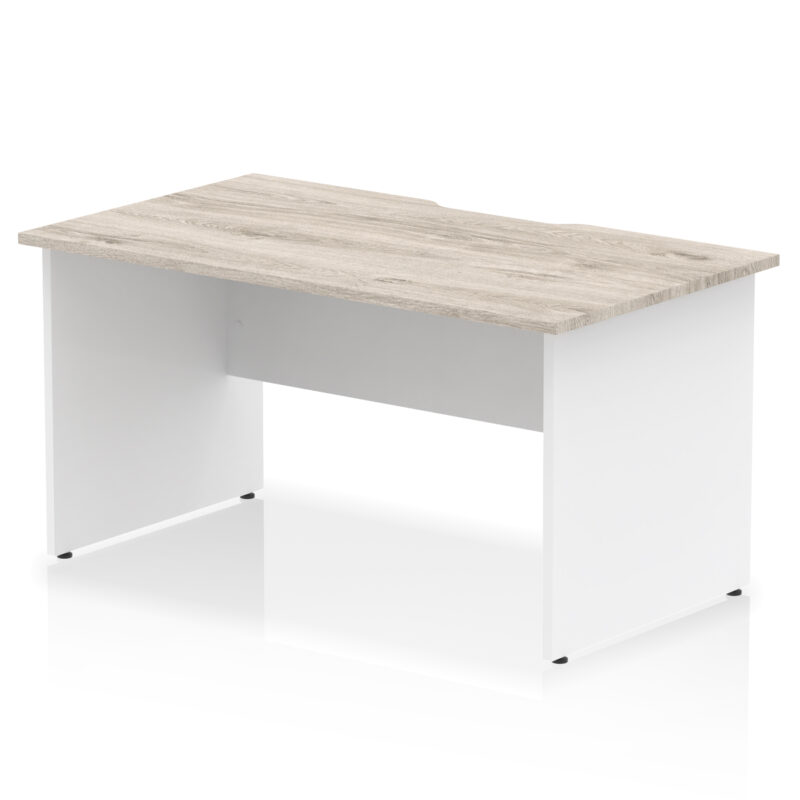 Impulse Scalloped Edge 1400mm Straight Desk Panel End Leg - Image 9