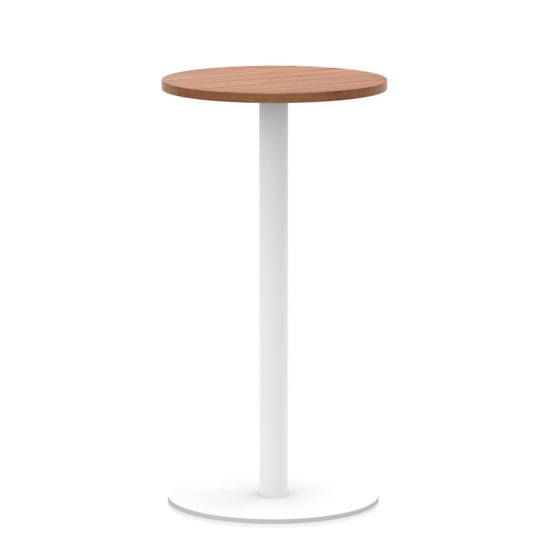 Italia Round Poseur Table White Leg - Image 8