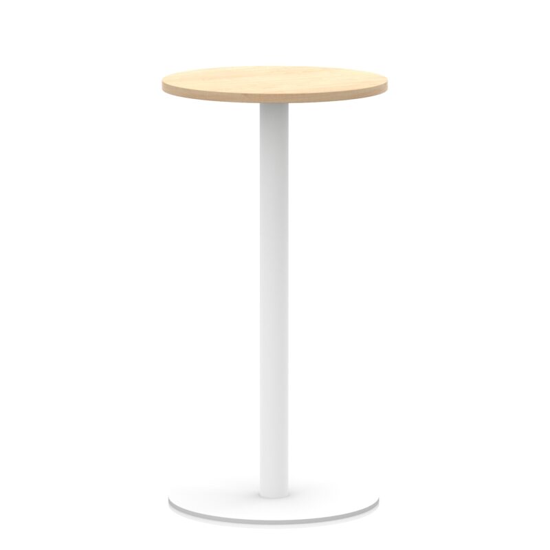 Italia Round Poseur Table White Leg - Image 10