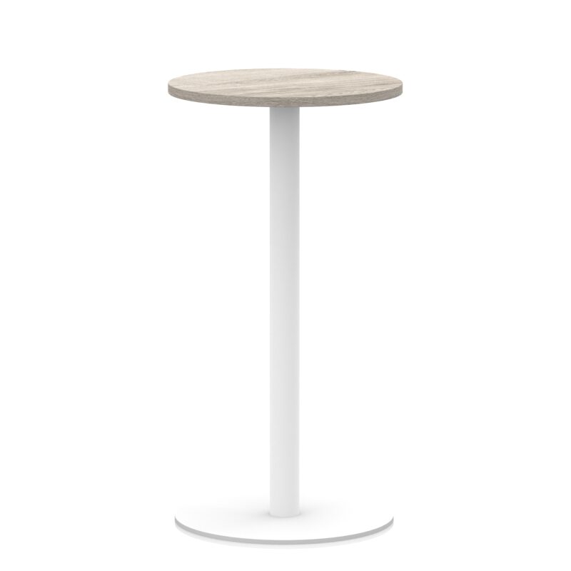 Italia Round Poseur Table White Leg - Image 12
