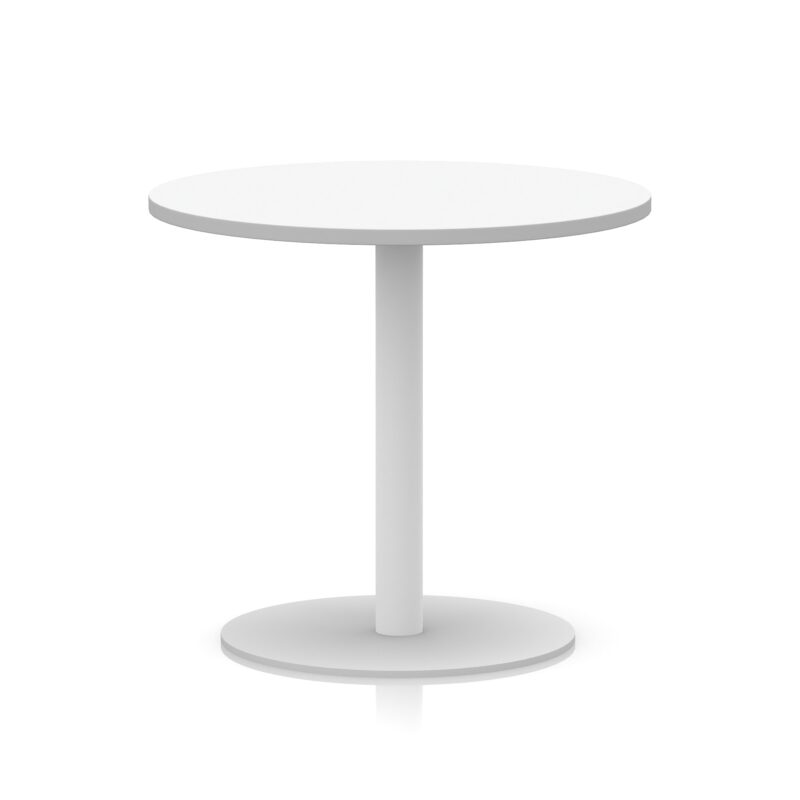 Italia Round Poseur Table White Leg - Image 15