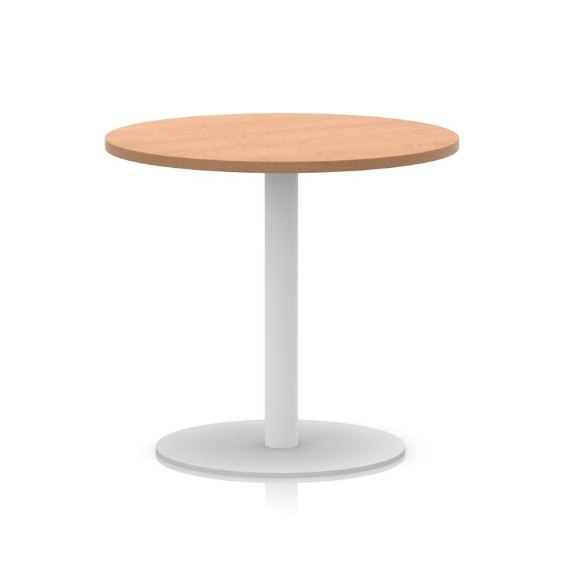 Italia Round Poseur Table White Leg - Image 17