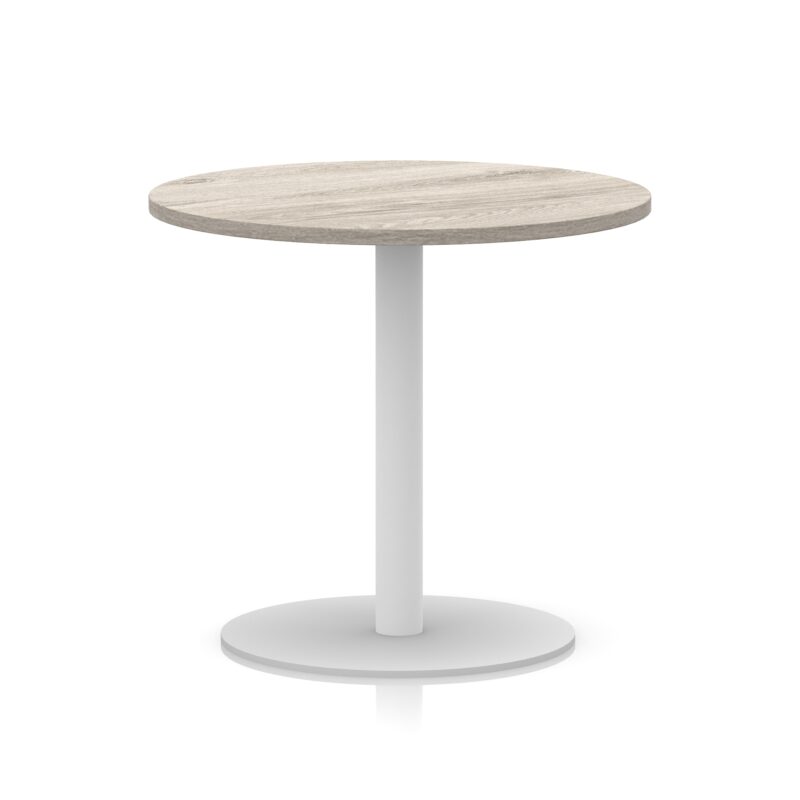 Italia Round Poseur Table White Leg - Image 18