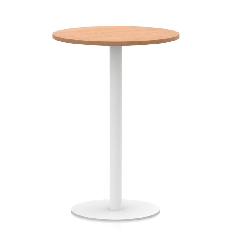 Italia Round Poseur Table White Leg - Image 23