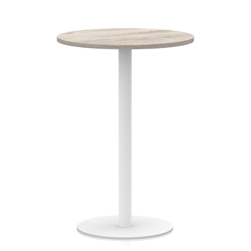 Italia Round Poseur Table White Leg - Image 24
