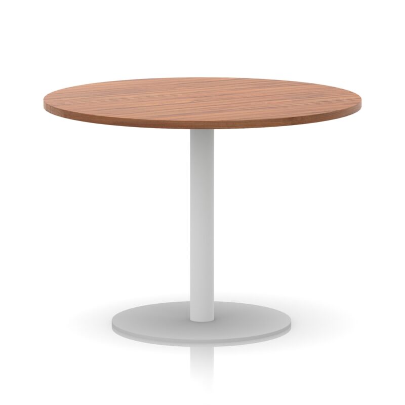 Italia Round Poseur Table White Leg - Image 26