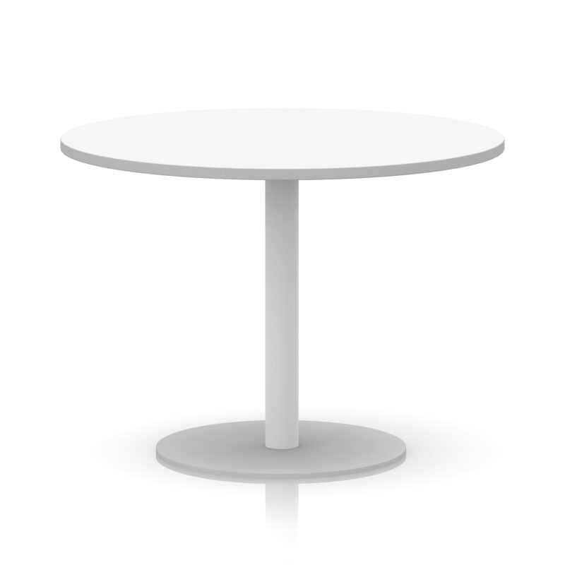 Italia Round Poseur Table White Leg - Image 27