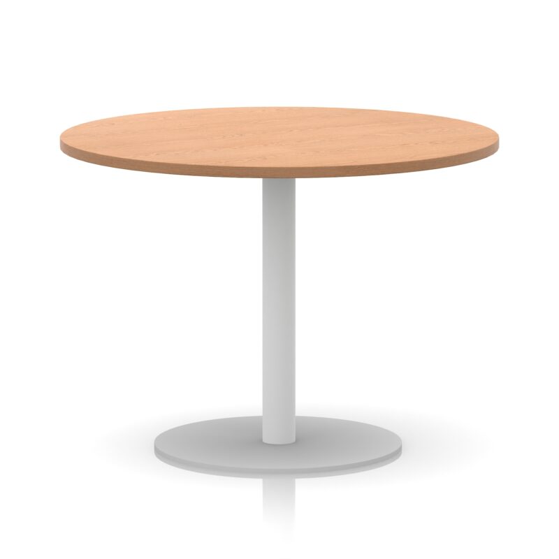 Italia Round Poseur Table White Leg - Image 29
