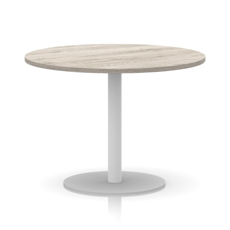 Italia Round Poseur Table White Leg - Image 30