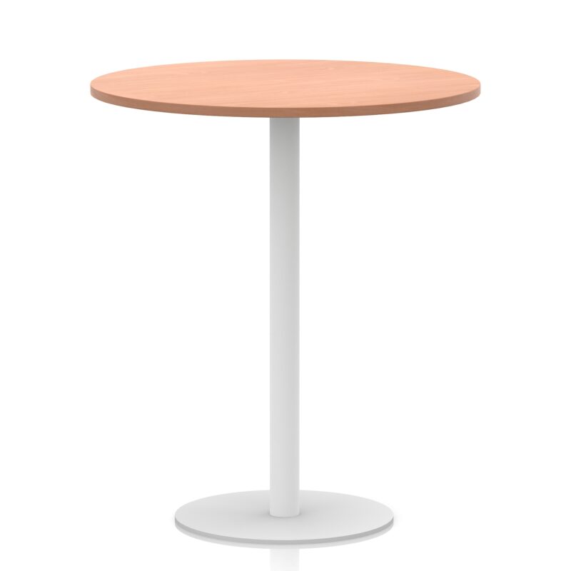 Italia Round Poseur Table White Leg - Image 31
