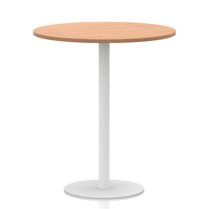 Italia Round Poseur Table White Leg - Image 35