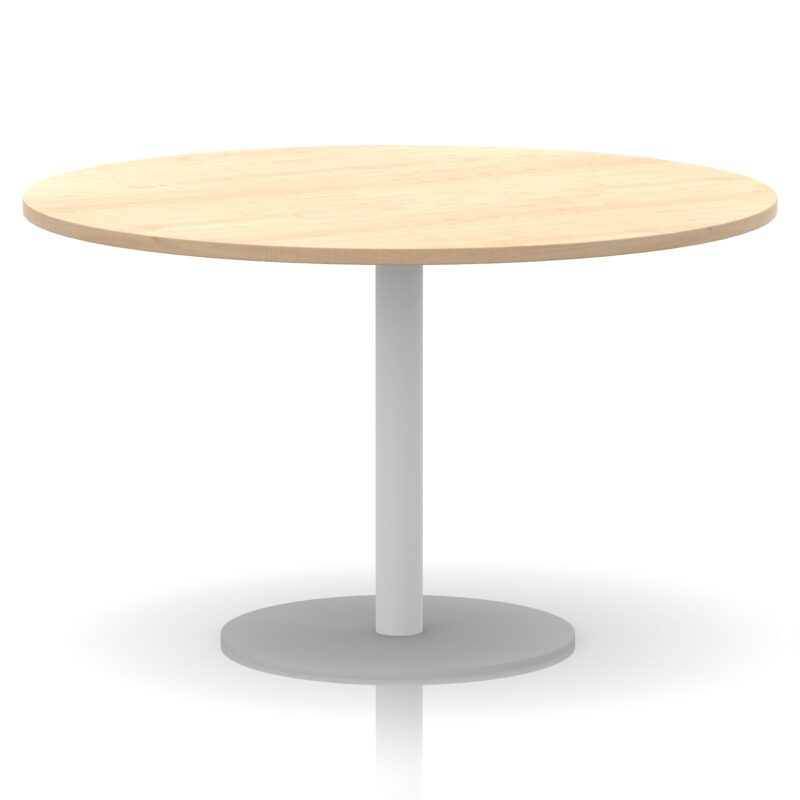 Italia Round Poseur Table White Leg - Image 40
