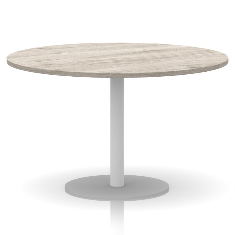 Italia Round Poseur Table White Leg - Image 42