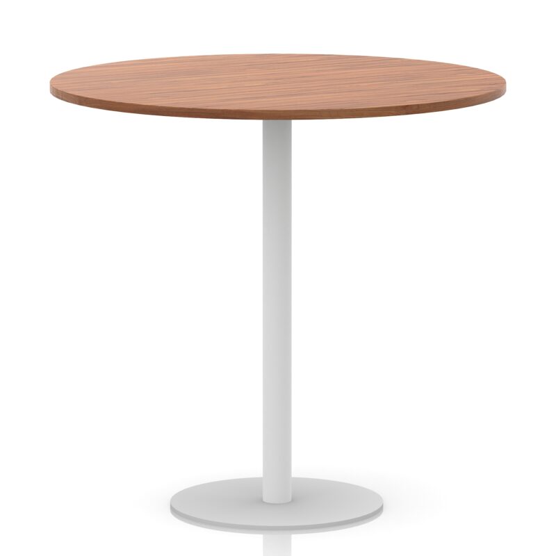 Italia Round Poseur Table White Leg - Image 44