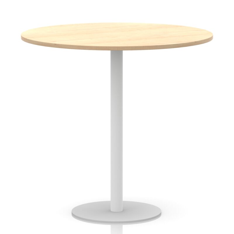 Italia Round Poseur Table White Leg - Image 46