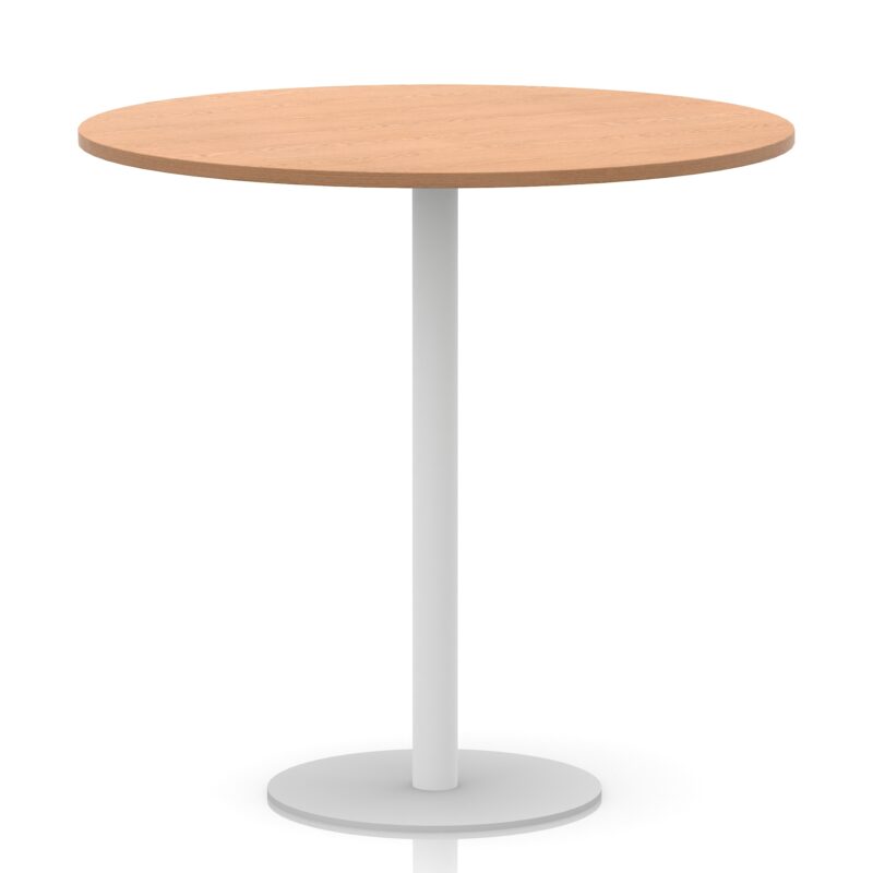 Italia Round Poseur Table White Leg - Image 47