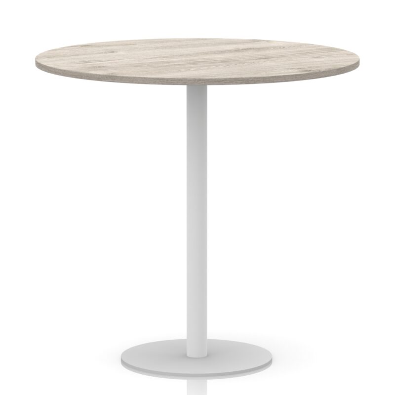 Italia Round Poseur Table White Leg - Image 48