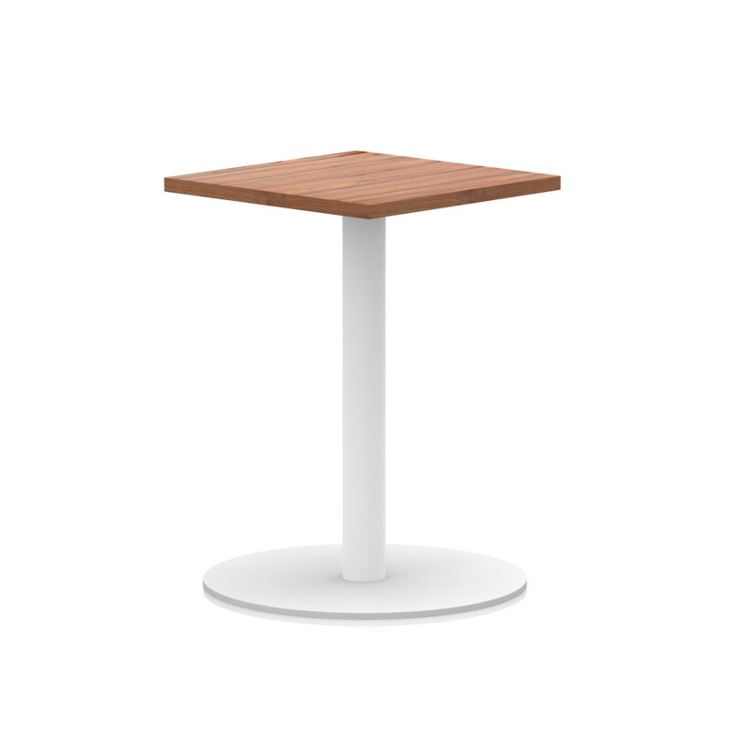 Italia Square Poseur Table White Leg - Image 2