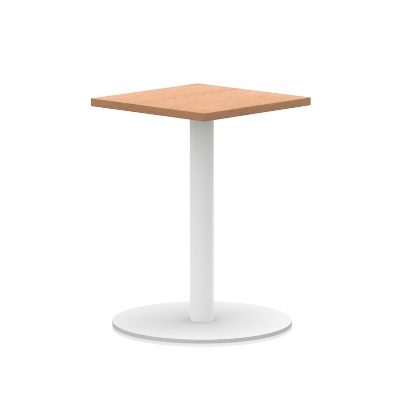 Italia Square Poseur Table White Leg - Image 5