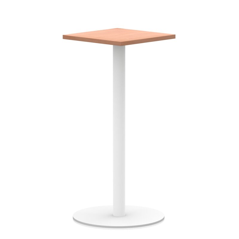 Italia Square Poseur Table White Leg - Image 7